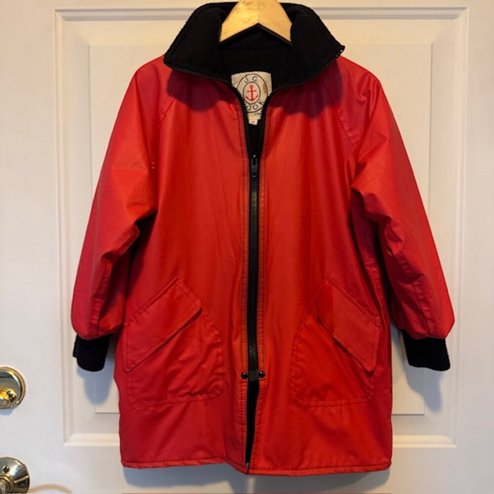 Vintage JG Hook Raincoat kids sz 6